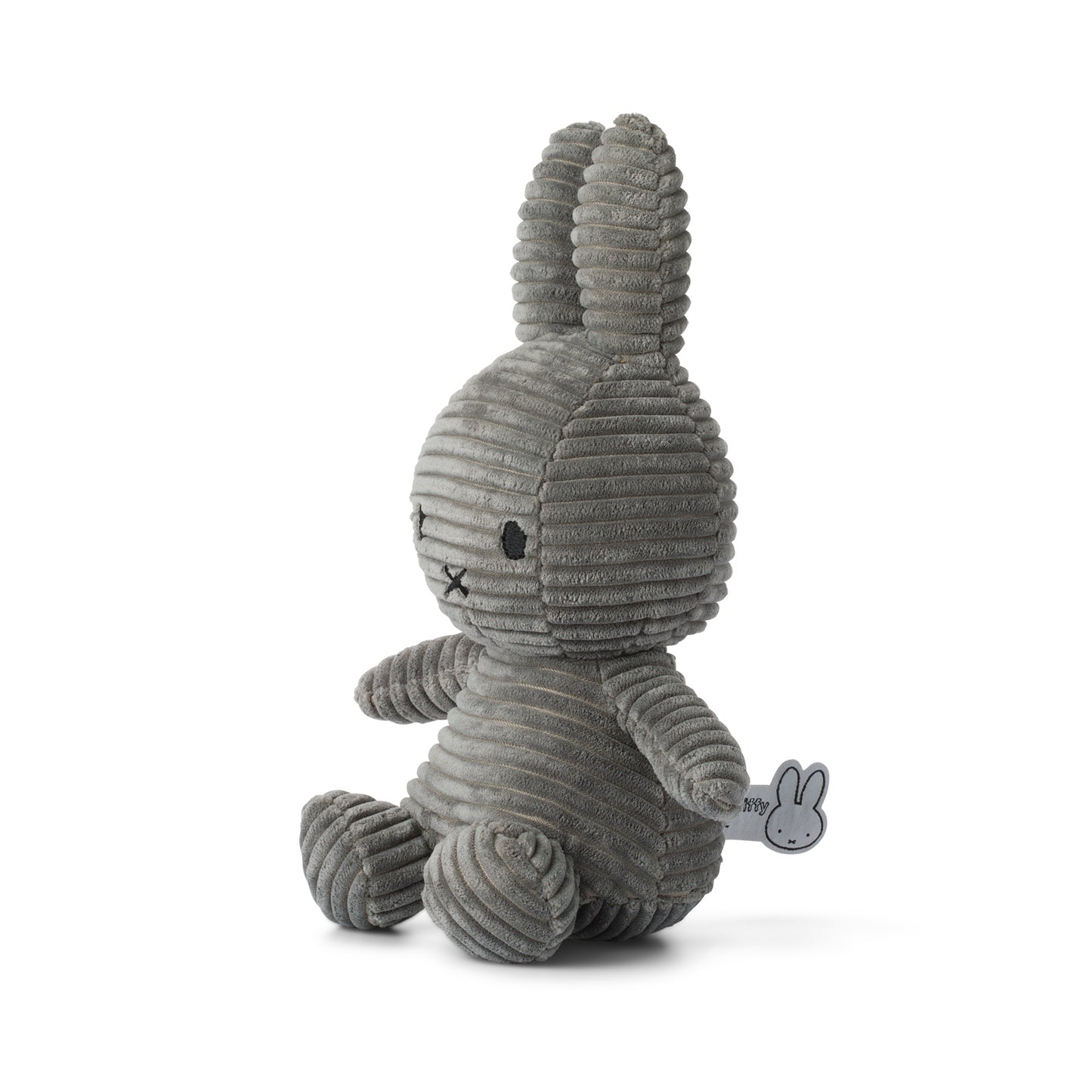 Miffy Sitting Corduroy Grey - 23cm - 9"
