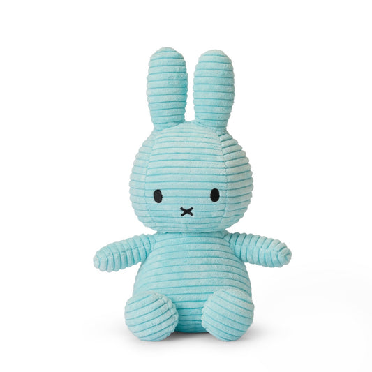 Miffy Sitting Corduroy Turquoise - 23cm - 9"