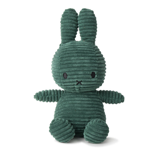 Miffy Sitting Corduroy Dark Green - 23cm - 9"