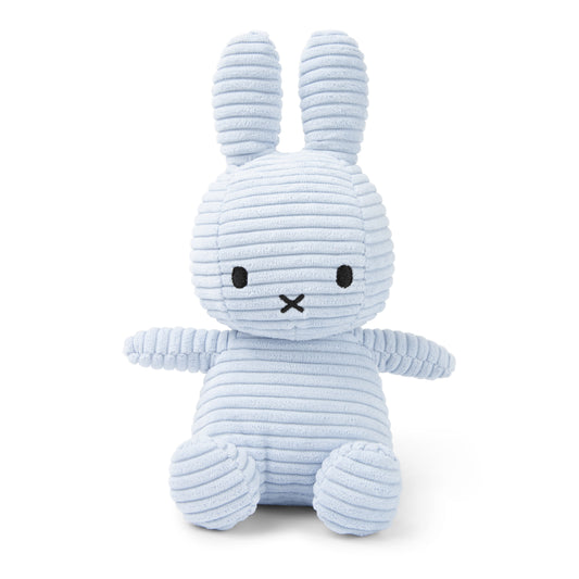 Miffy Sitting Corduroy Ice Blue - 23cm - 9"