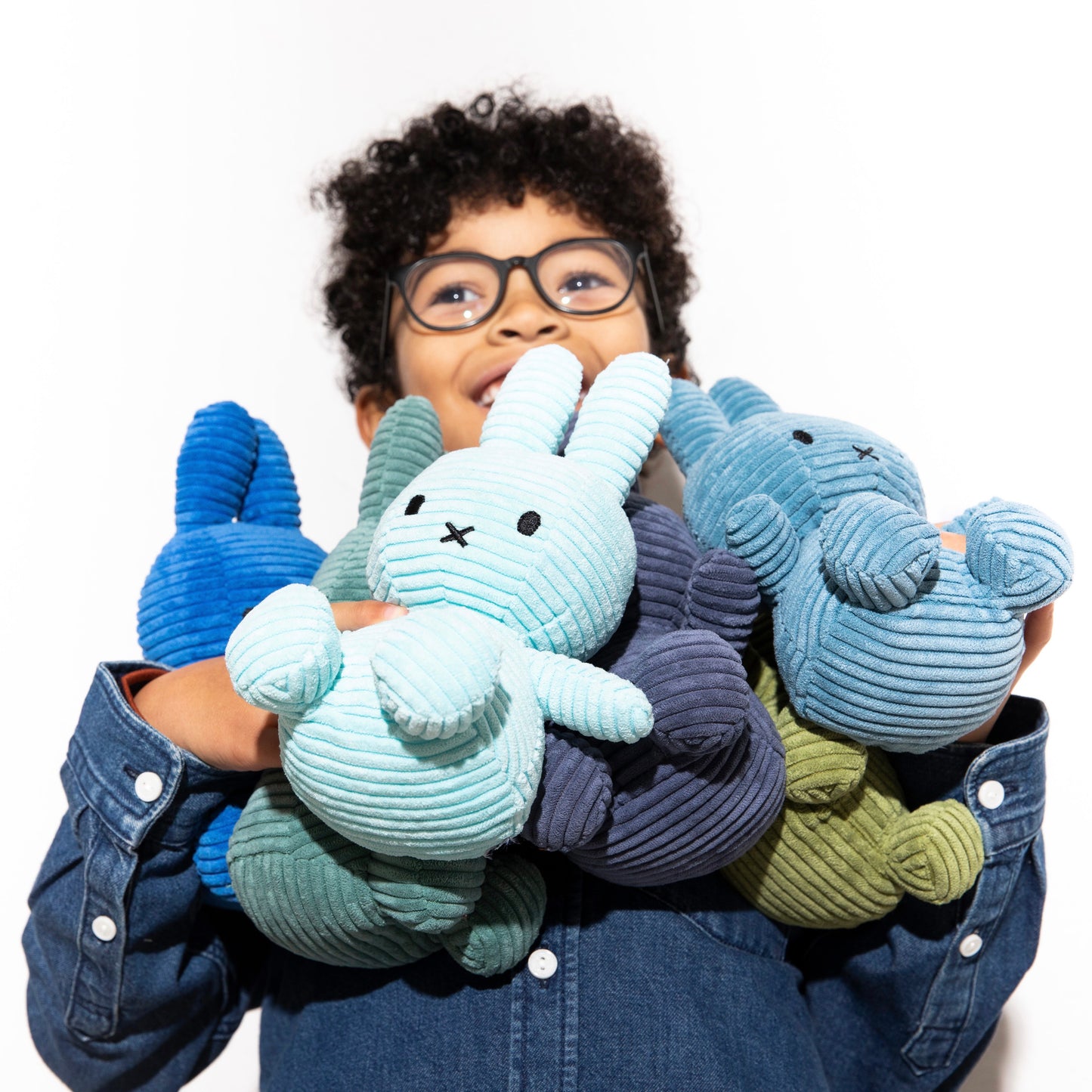 Miffy Sitting Corduroy Turquoise - 23cm - 9"
