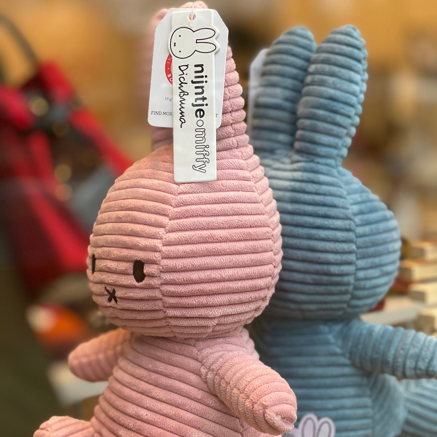 Miffy Sitting Corduroy Pink - 23cm - 9"