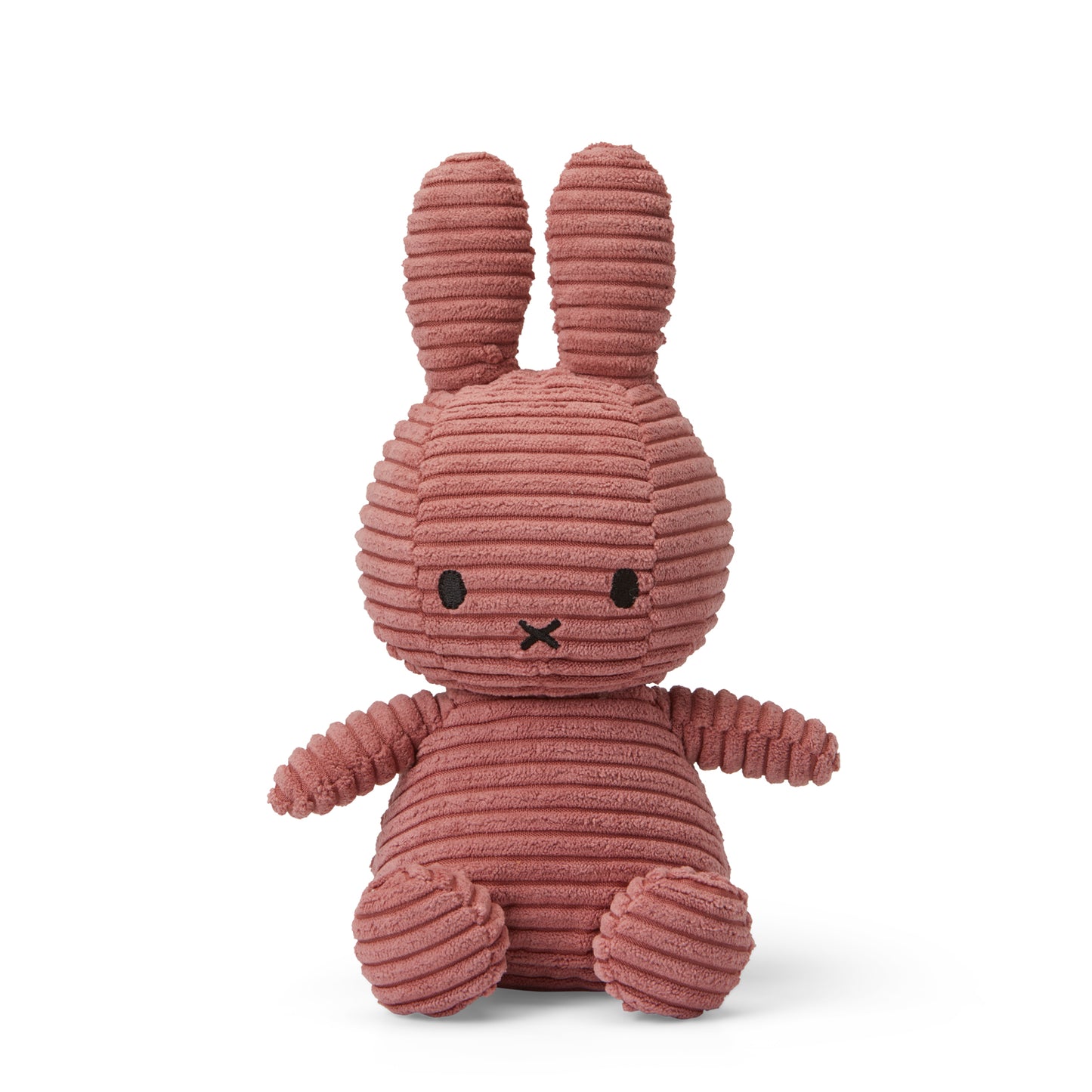 Miffy Sitting Corduroy Dusty Rose - 23cm - 9"