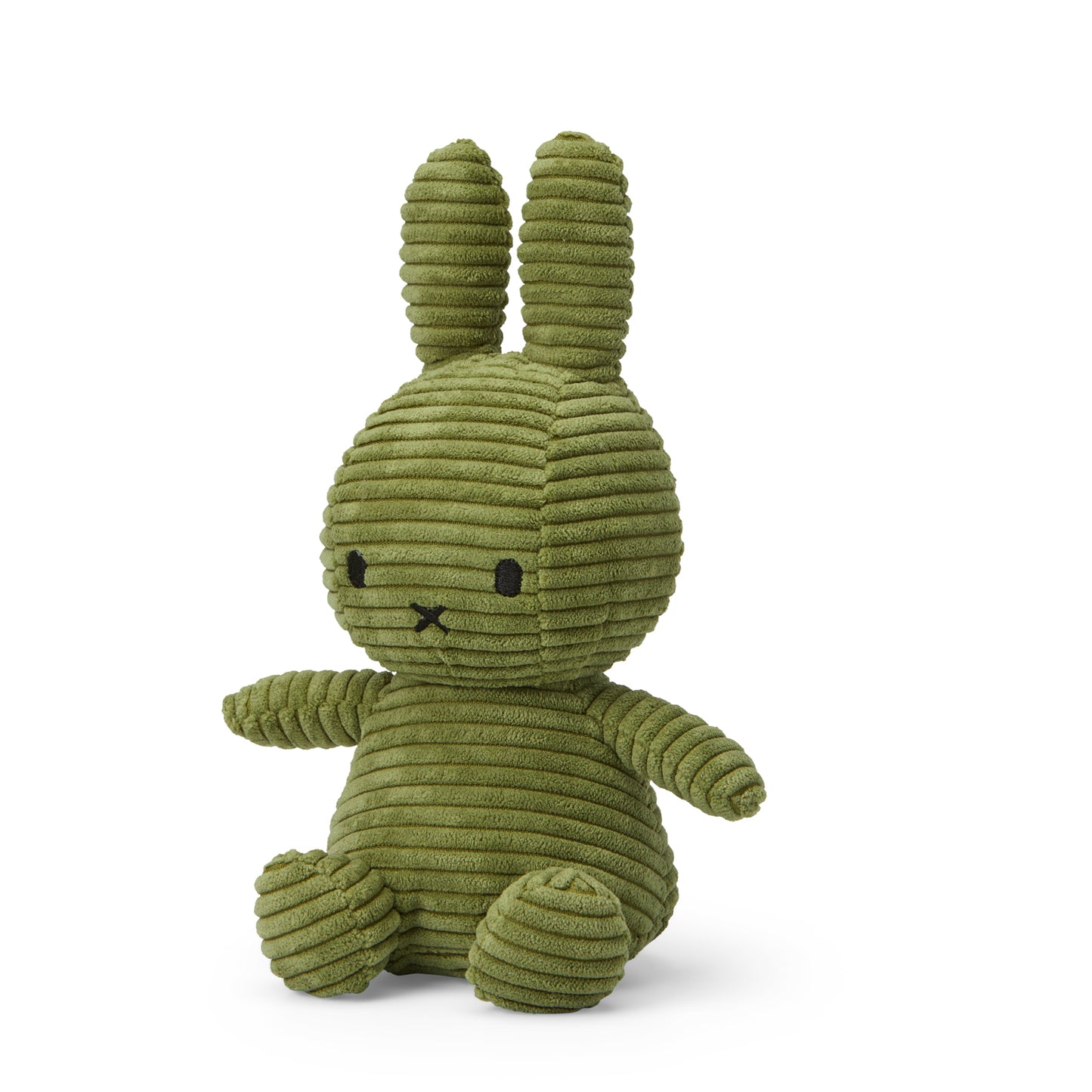 Miffy Sitting Corduroy Olive Green - 23cm - 9"