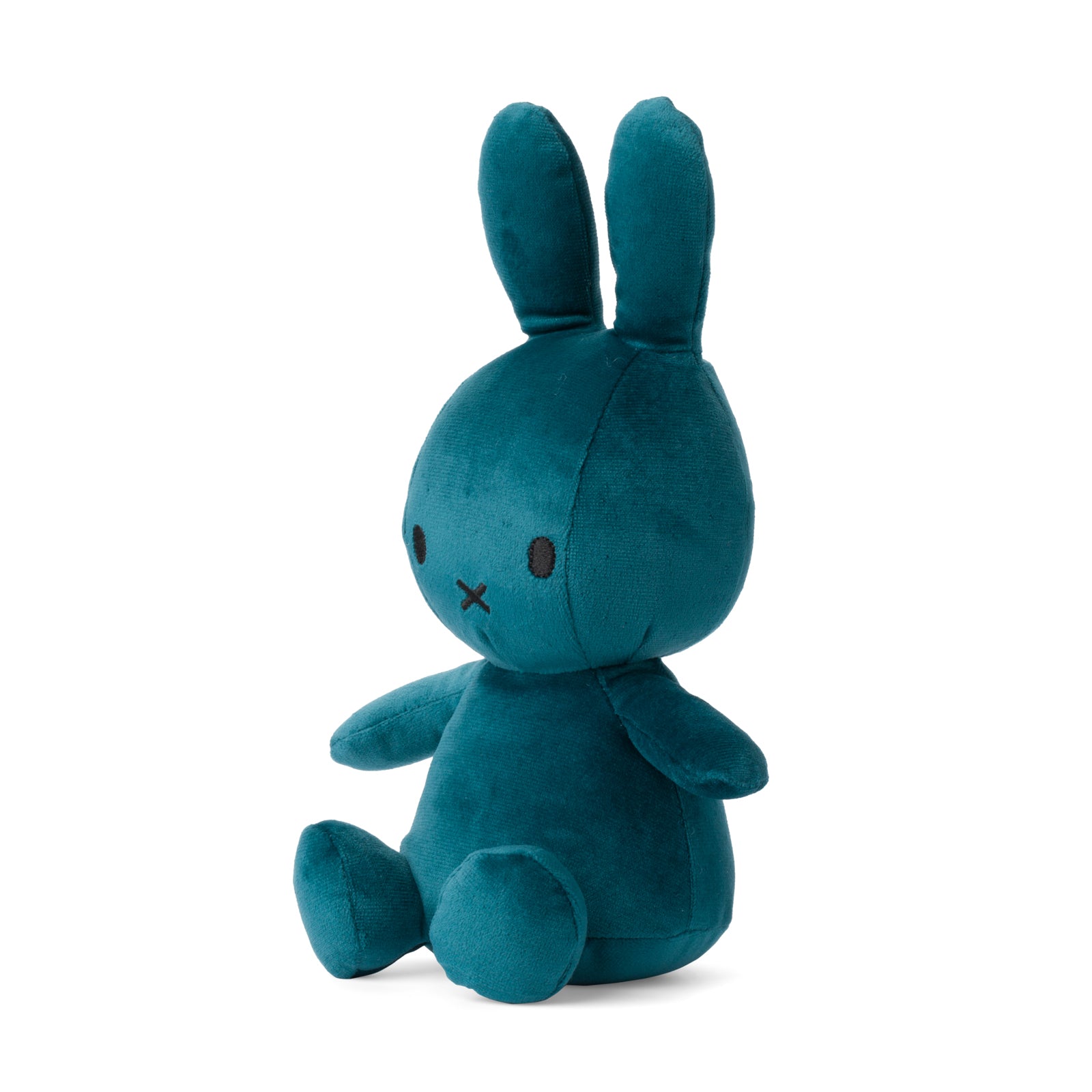 Miffy Sitting Velvetine Opal Blue Side View