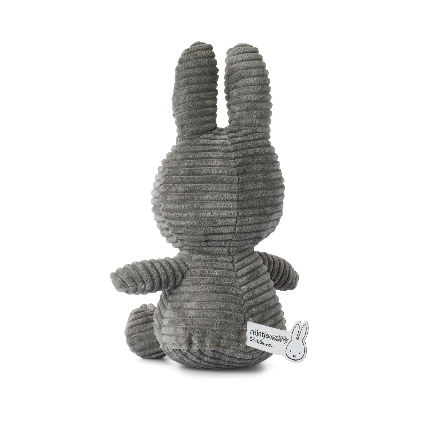 Miffy Sitting Corduroy Grey - 23cm - 9"